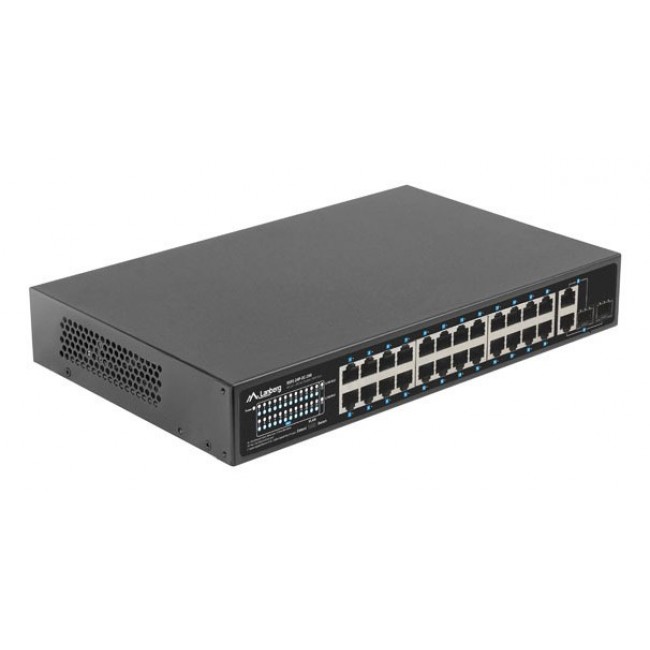 Lanberg Switch 24X 100MB DSP+/2X Combo Rack 19