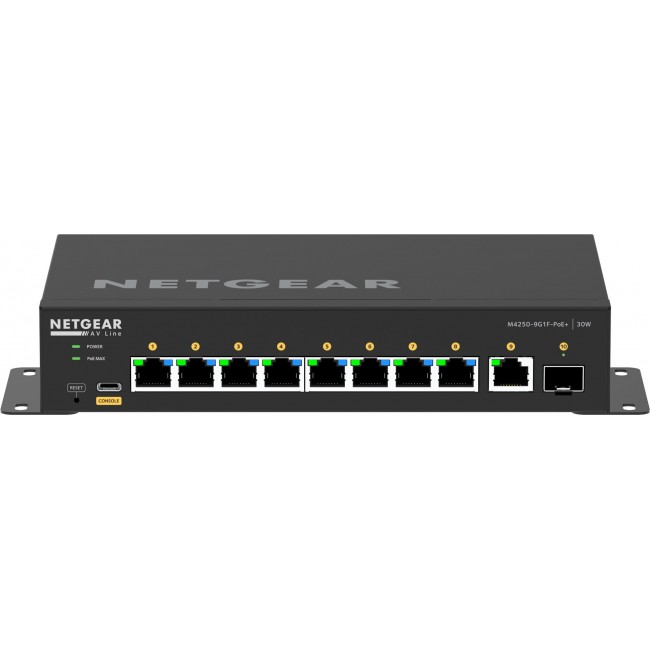 NETGEAR 8x1G PoE+ 110W 1x1G and 1xSFP Managed Switch NETGEAR 8x1G PoE+ 110W 1x1G and 1xSFP Managed Switch
