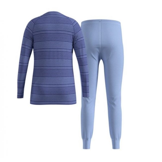 Thermal underwear - Odlo Set long ACTIVE WARM SET size 104 cm Blue Thermal underwear - Odlo Set long ACTIVE WARM SET size 104 cm Blue