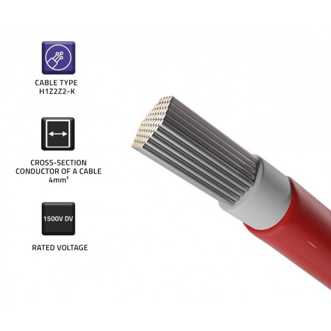 Qoltec 53850 solar panel accessory Cable