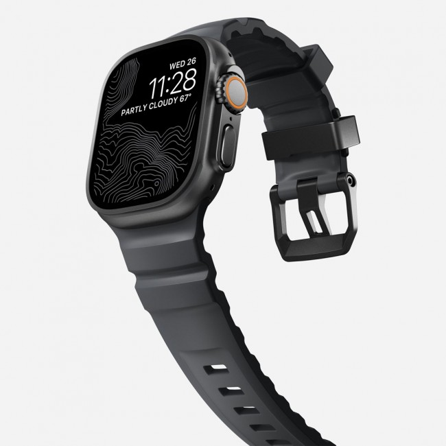 Nomad Rocky Point Band Black Leather, Titanium