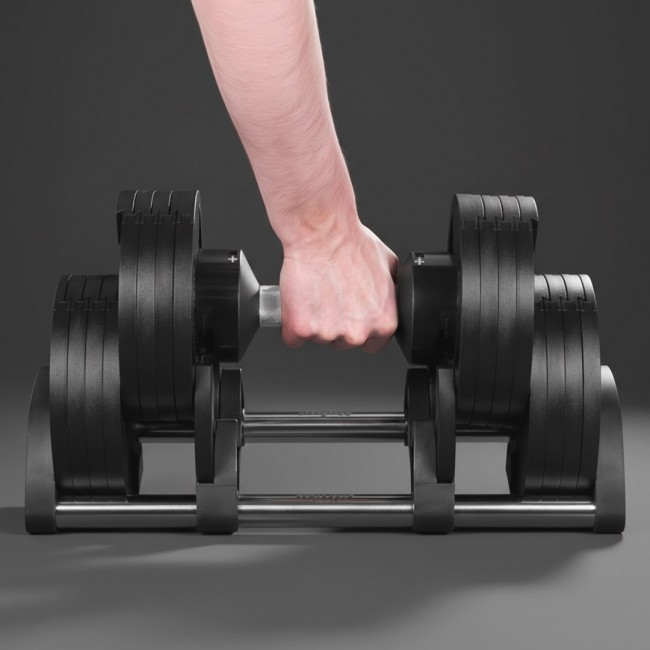 REBEL ACTIVE Cast iron automatic dumbbell 36kg, 2kg increments