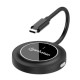 Manhattan 1080p Wireless HDMI Display Adapter with USB-C Transmitter, Dongle Wirelessly Displays a Video Signal from a USB-C Device on an HDMI TV or Projector, Requires Receiver from 208420 Wireless HDMI Presentation Kit, Black