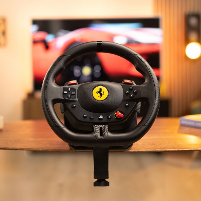 Thrustmaster T98-P Ferrari 296 GTB Black USB Steering wheel + Pedals Analogue / Digital PC, PlayStation 4, PlayStation 5