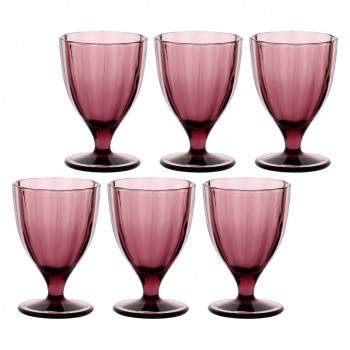 Set of 6 Amami glasses - Purple, 300 ml
