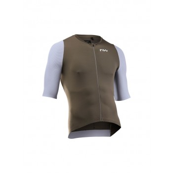 Koszulka rowerowa NORTHWAVE Extreme Evo Jersey S/s brązowa - L