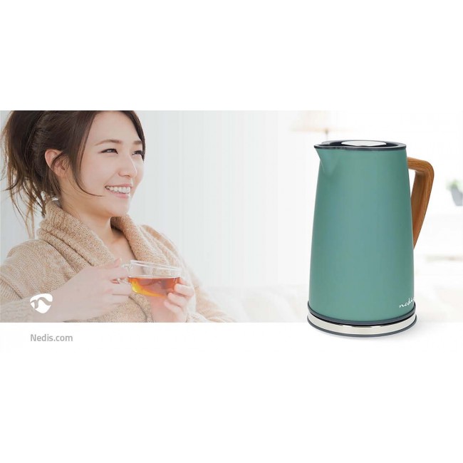 Nedis KAWK510EGN electric kettle 1.7 L 2200 W Green