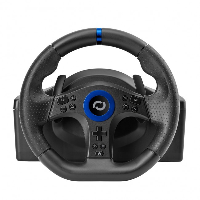 Blade BL7002 Gaming Controller Black, Blue USB Steering wheel + pedals + shifter PC, PlayStation 5 Blade BL7002 Gaming Controller Black, Blue USB Steering wheel + pedals + shifter PC, PlayStation 5