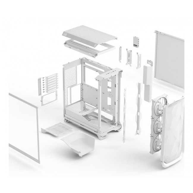 Fractal Design Meshify 3 Ambience Pro RGB White TG Clear Tint Fractal Design Meshify 3 Ambience Pro RGB White TG Clear Tint