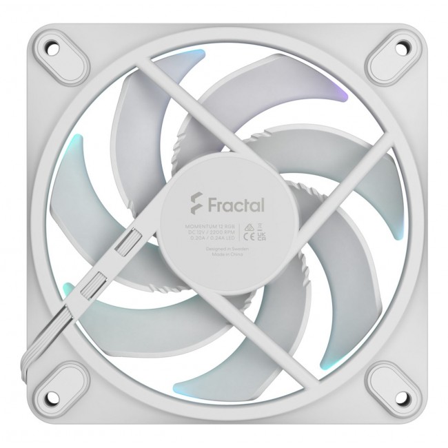 Fractal Design Momentum 12 RGB Computer case Fan 12 cm White 1 pc(s) Fractal Design Momentum 12 RGB Computer case Fan 12 cm White 1 pc(s)