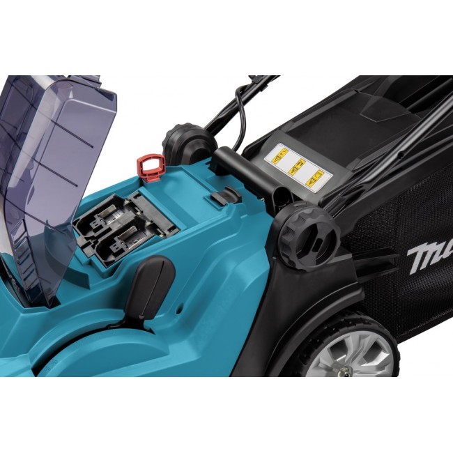 Makita DLM382CM2 lawn mower Walk behind lawn mower Battery Black, Blue Makita DLM382CM2 lawn mower Walk behind lawn mower Battery Black, Blue