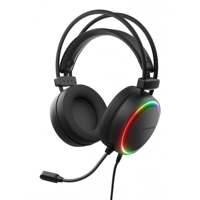 GENESIS NSG-2307 headphones/headset Wired Head-band Gaming USB Type-A Black