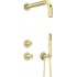 Shower set with overhead shower head