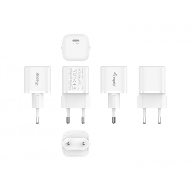 Equip 1-Port 20W USB-C PD Charger, 25pcs/pack