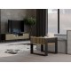 MODERN 2P MINI SLIM coffee table, artisan/black