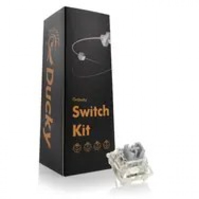 Ducky Gateron G Pro Silver Switches, mechanisch, 3-Pin, linear, MX-Stem, 45g - 110 St ck