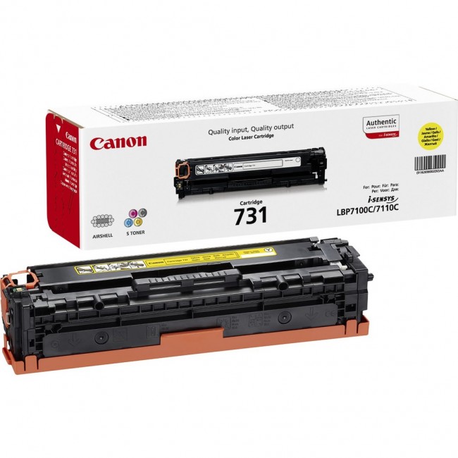 Canon 731 toner cartridge 1 pc(s) Original Yellow Canon 731 toner cartridge 1 pc(s) Original Yellow