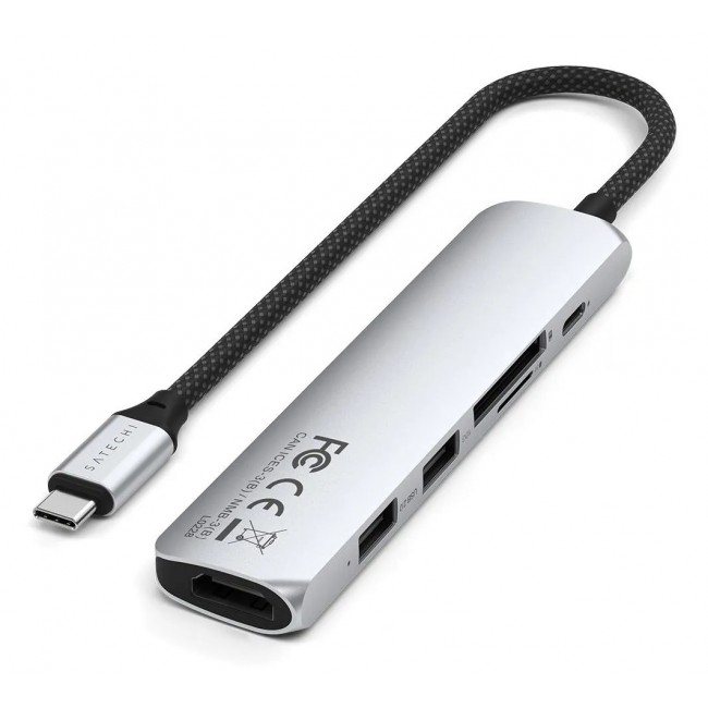 Satechi ST-P6SS interface hub USB Type-C 10000 Mbit/s Silver Satechi ST-P6SS interface hub USB Type-C 10000 Mbit/s Silver