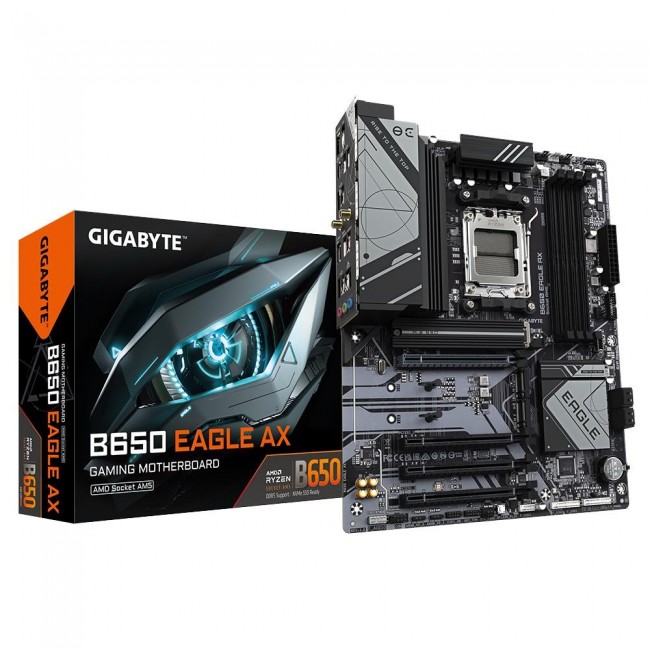 GIGABYTE B650 UD AC Motherboard - AMD Ryzen 9000 Series CPUs, 6+2+2 Phases VRM, up to 8000MHz DDR5 (OC), 1xPCIe 5.0 + 2xPCIe 4.0 M.2, GbE LAN, WIFI 5, USB 3.2 Gen 2 GIGABYTE B650 UD AC Motherboard - AMD Ryzen 9000 Series CPUs, 6+2+2 Phases VRM, up to 8000MHz DDR5 (OC), 1xPCIe 5.0 + 2xPCIe 4.0 M.2, GbE LAN, WIFI 5, USB 3.2 Gen 2