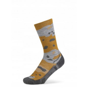 BUFF Merino Lightweight Crew Sock LWC2 Umber Socks, Yellow L