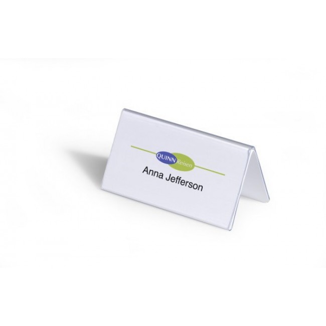 Durable 805119 non-metallic nameplate Transparent PVC