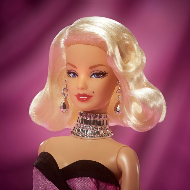 Barbie Signature Marilyn Monroe Collectible Doll, Wearing Iconic Pink Dress from the Film & Diamonds Jewelry