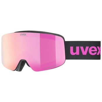 Uvex pwdr FM winter sport goggles Black Unisex Pink Spherical lens