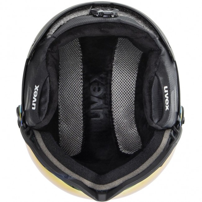 UVEX Wanted Visor Ski Helmet Black 58 61 cm (L)