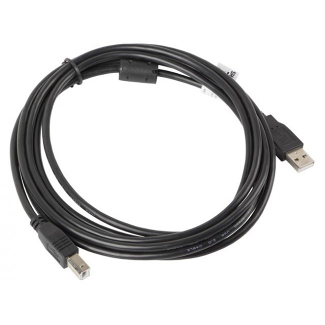 Lanberg CA-USBA-11CC-0030-BK USB cable 3 m USB 2.0 USB B Black