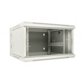 Extralink Rackmount cabinet 6U 600x600 AZH Gray wall mounted, swing type