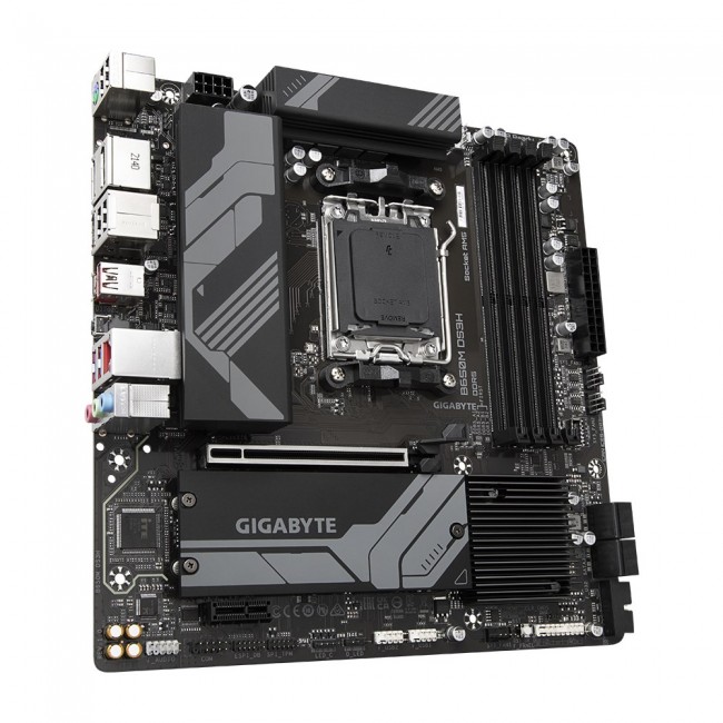 Gigabyte B650M DS3H Motherboard - Supports AMD Ryzen 8000 CPUs, 6+2+1 Phases Digital VRM, up to 8000MHz DDR5, 2xPCIe 4.0 M.2, 2.5GbE LAN , USB 3.2 Gen 2 Gigabyte B650M DS3H Motherboard - Supports AMD Ryzen 8000 CPUs, 6+2+1 Phases Digital VRM, up to 8000MHz DDR5, 2xPCIe 4.0 M.2, 2.5GbE LAN , USB 3.2 Gen 2