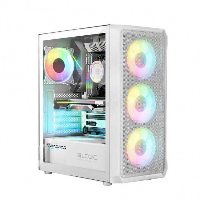 Logic PORTOS ARGB MINIDI USB 3.0 Case White Logic PORTOS ARGB MINIDI USB 3.0 Case White