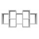 Wall-hung bookcase Bilbao 7.0 Wall Shelves White