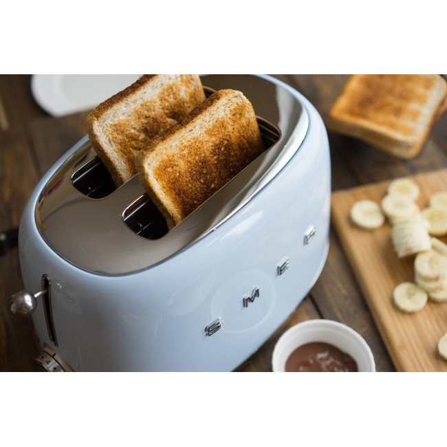 Smeg 50's Style Toaster TSF01PBEU Pastel Blue