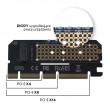 Expansion card, adapter M.2 NVMe M-Key PCI-E Savio AK-41