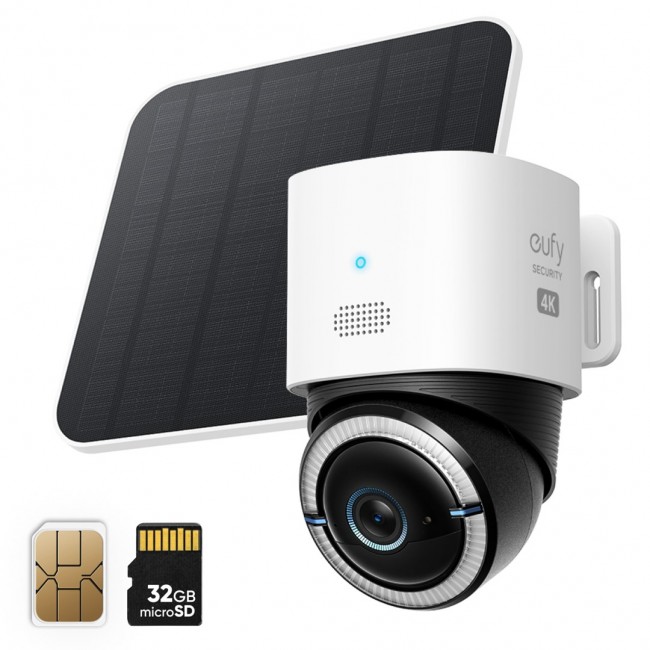 Anker Eufy 4G LTE S330 Outdoor Camera With Solar Panel T86p2321 white Anker Eufy 4G LTE S330 Outdoor Camera With Solar Panel T86p2321 white