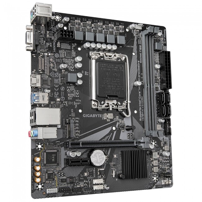 Gigabyte H610M H V3 DDR4 Motherboard - Supports Intel Core 14th CPUs, 4+1+1 Hybrid Phases Digital VRM, up to 3200MHz DDR4, 1xPCIe 3.0 M.2, GbE LAN, USB 3.2 Gen 1 Gigabyte H610M H V3 DDR4 Motherboard - Supports Intel Core 14th CPUs, 4+1+1 Hybrid Phases Digital VRM, up to 3200MHz DDR4, 1xPCIe 3.0 M.2, GbE LAN, USB 3.2 Gen 1
