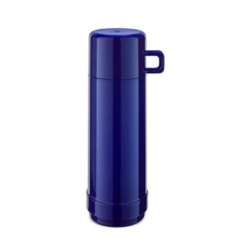 ROTPUNKT Glass-lined vacuum flask, 0.750 L capacity, hyperblue (navy blue)