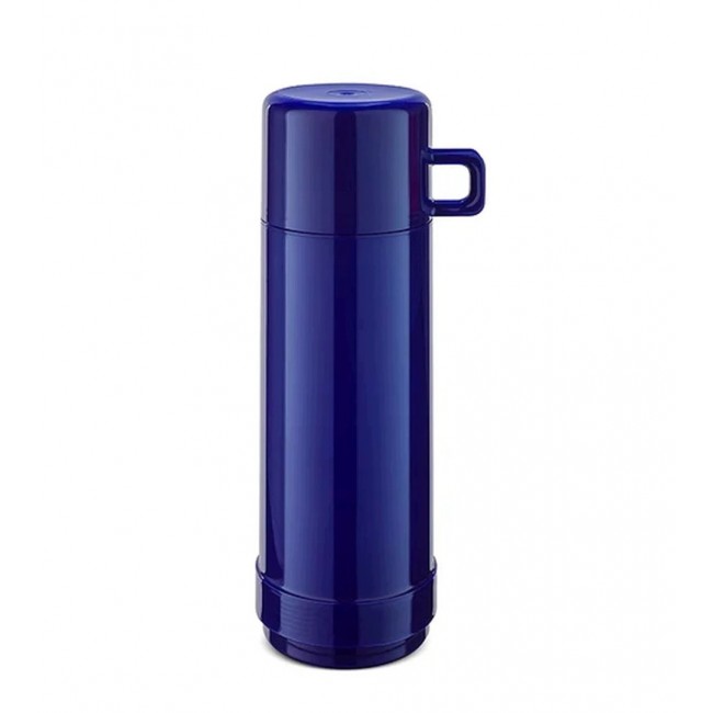 ROTPUNKT Glass-lined vacuum flask, 0.750 L capacity, hyperblue (navy blue)