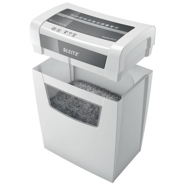 Leitz IQ Home Office P-4 paper shredder Particle-cut shredding 22 cm White