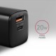 Axagon ACU-PQ20 wall charger QC3.0/AFC/FCP+ PD type-C 20 W - schwarz - USB Typ C Mobile phone, Smartphone, Smartwatch, Tablet, Universal Black AC Fast charging Indoor Axagon ACU-PQ20 wall charger QC3.0/AFC/FCP+ PD type-C 20 W - schwarz - USB Typ C Mobile phone, Smartphone, Smartwatch, Tablet, Universal Black AC Fast charging Indoor