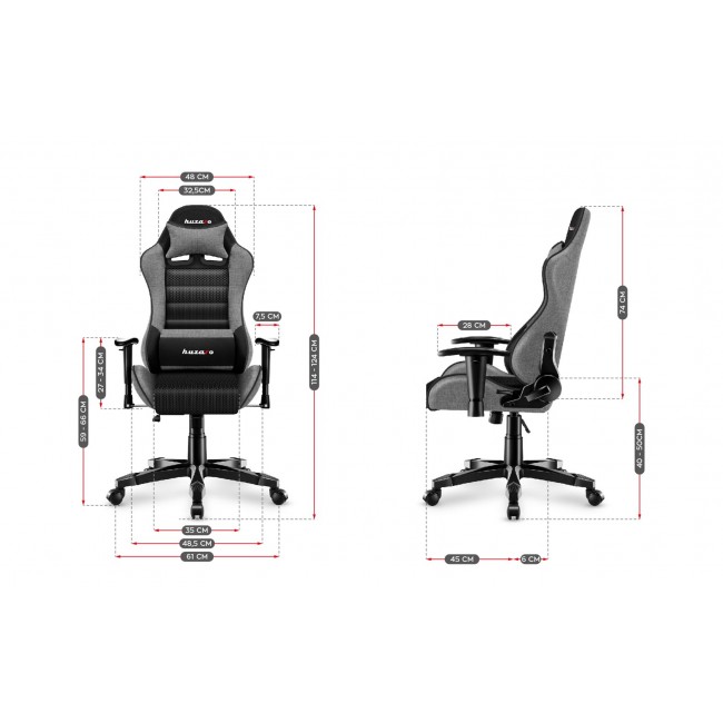 Gaming chair for children Huzaro HZ-Ranger 6.0 Gray Mesh, gray and black Gaming chair for children Huzaro HZ-Ranger 6.0 Gray Mesh, gray and black