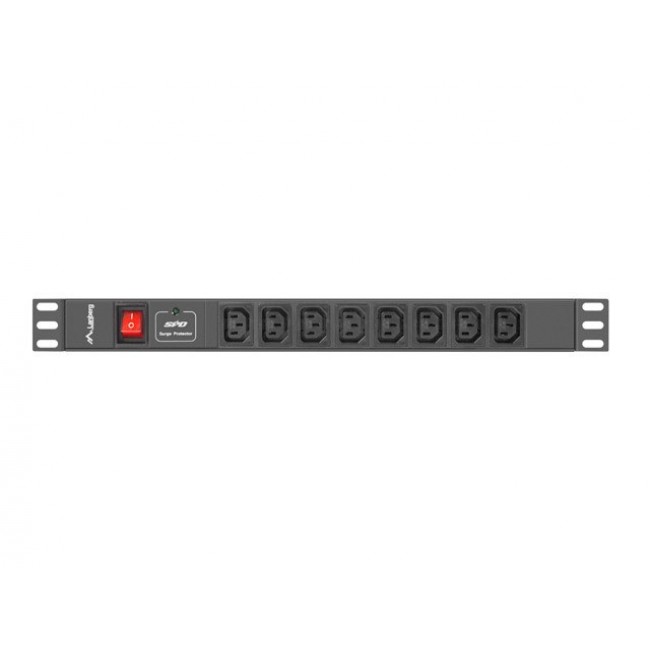 LANBERG POWER STRIP PDU RACK (1U, 16A, 8X IEC C13) LANBERG POWER STRIP PDU RACK (1U, 16A, 8X IEC C13)