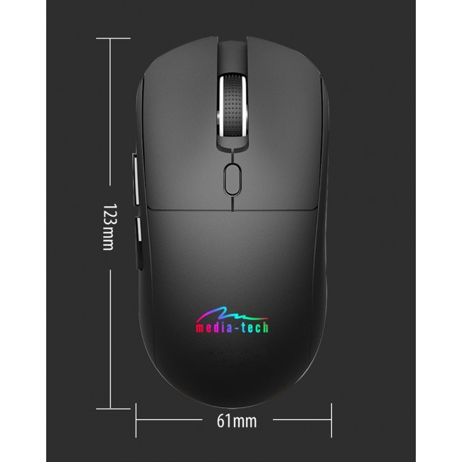 Wireless 2-in-1 Mouse (BT/RF) SILENT & RECHARGE MT1124 Wireless 2-in-1 Mouse (BT/RF) SILENT & RECHARGE MT1124