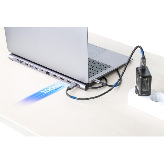 Docking Station 12-in-1 4K HDMI DP USB-A