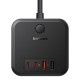 Baseus PowerCombo Universal power strip Indoor Black