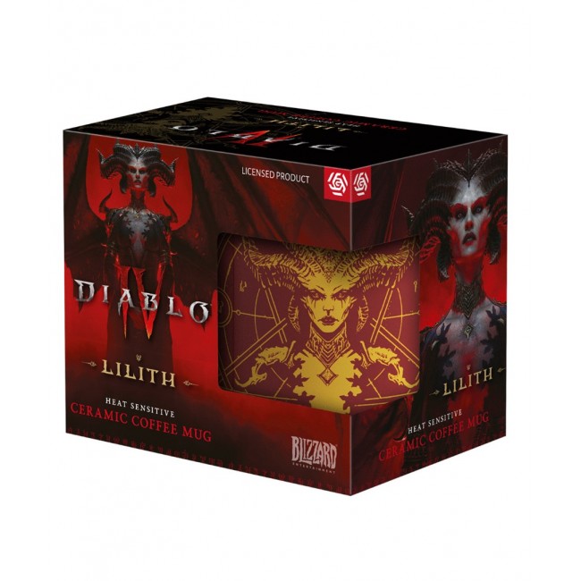 Heat Reveal Mug Good Loot Diablo IV - Lilith's Blood 480 ml Burgundy