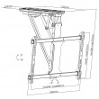 Maclean MC-880 Electric Ceiling TV Mount, 32