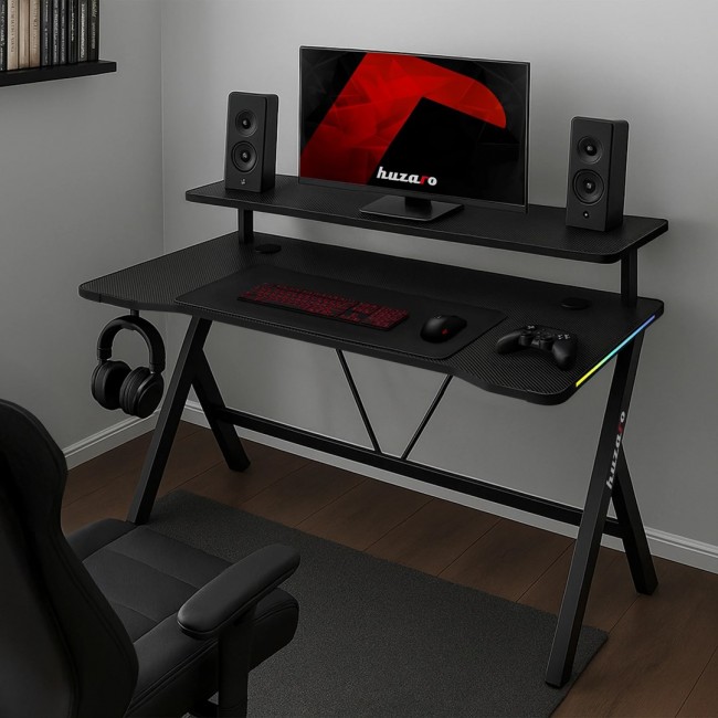 Huzaro Hero 1.9 RGB Gaming Desk Black Huzaro Hero 1.9 RGB Gaming Desk Black
