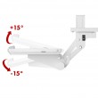 Maclean under-desk keyboard holder, adjustable, max. 5kg, white, MC-156 W Maclean under-desk keyboard holder, adjustable, max. 5kg, white, MC-156 W